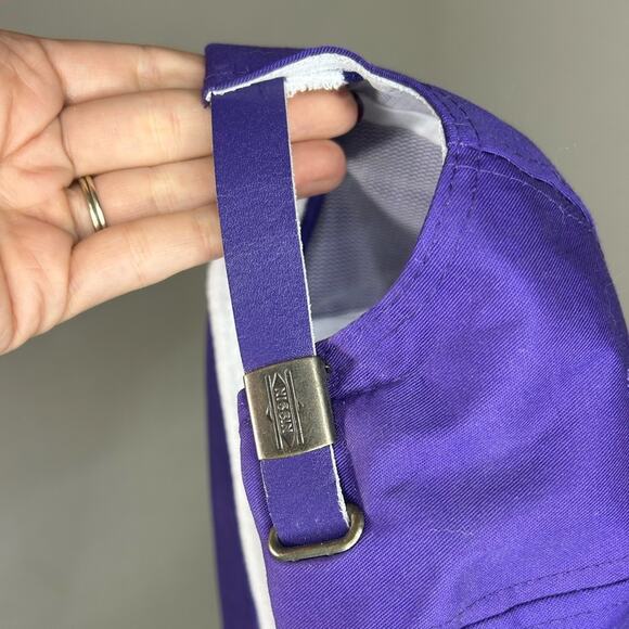 90s Rope Hat- purple ACU - unique back strap- track & field - retro throwbacks - Picture 5 of 6